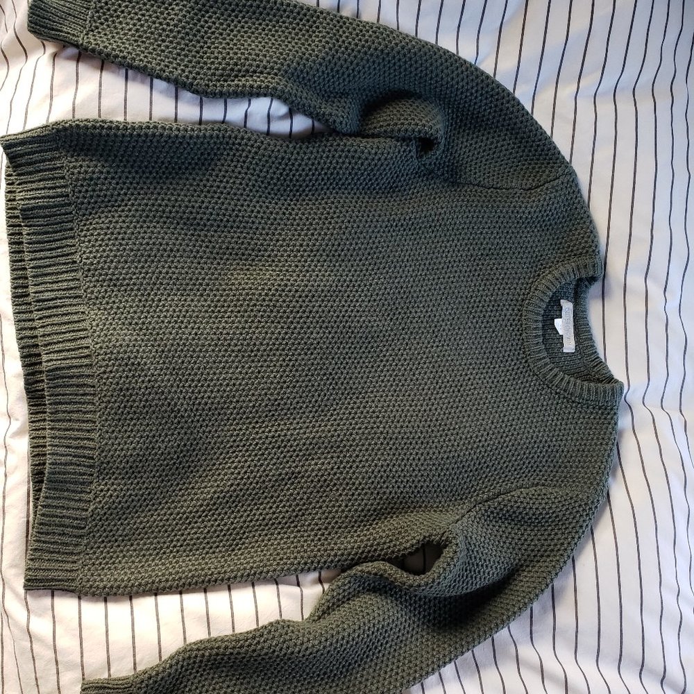 Outerknown Eastbank Crew Sweater in Thyme - M